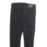 LEVI'S 512 Jeans Mens Black Slim Tapered W33 L32