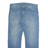 LEVI'S 504 Jeans Mens Blue Regular Straight Stone Wash W34 L30