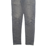 LEVI'S 512 BIG E Jeans Mens Grey Slim Tapered Stone Wash W28 L32