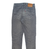 LEVI'S 512 BIG E Jeans Mens Grey Slim Tapered Stone Wash W28 L32