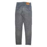 LEVI'S 512 BIG E Jeans Mens Grey Slim Tapered Stone Wash W28 L32