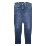 LEVI'S 512 BIG E Jeans Mens Blue Slim Tapered Stone Wash W33 L34