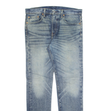 LEVI'S 502 Jeans Mens Blue Regular Tapered Stone Wash W32 L34
