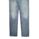 LEVI'S 502 Jeans Mens Blue Regular Tapered Stone Wash W32 L34