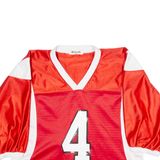 REWORK FIZZEN Cropped Womens Jersey Red 3/4 Sleeve V-Neck M