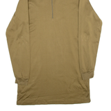 TEXTILES VERTRAUEN Mens Jersey Green Long Sleeve 1/4 Zip M