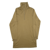 TEXTILES VERTRAUEN Mens Jersey Green Long Sleeve 1/4 Zip M