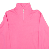 Benger Womens Jersey Pink Long Sleeve 1/4 Zip S