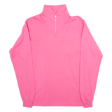 Benger Womens Jersey Pink Long Sleeve 1/4 Zip S