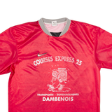 NIKE Courses Express 25 Mens T-Shirt Red V-Neck XL