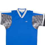 PRO TOUCH Mens T-Shirt Blue V-Neck XL