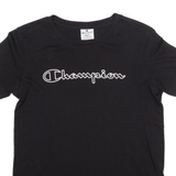 CHAMPION Womens T-Shirt Black S