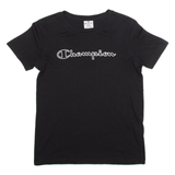 CHAMPION Womens T-Shirt Black S