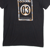 ADIDAS Mens T-Shirt Black S