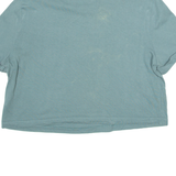 ADIDAS Cropped Womens T-Shirt Green UK 18