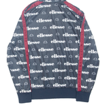 ELLESSE Womens Blue Hoodie Full Zip UK 4