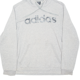 ADIDAS Mens Grey Hoodie M