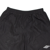 UMBRO Mens Sports Shorts Black Relaxed L W28