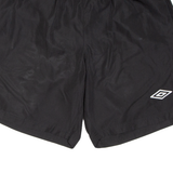 UMBRO Mens Sports Shorts Black Relaxed L W28