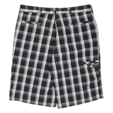 DICKIES Mens Workwear Shorts Black Relaxed Check 2XL W40