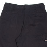 DICKIES Mens Workwear Shorts Black Relaxed L W36