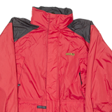 NORDCAP Mens Jacket Red Hooded Colourblock M