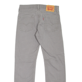 LEVI'S 513 Jeans Mens Grey Slim Straight W29 L30