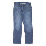 LEVI'S 514 Jeans Mens Blue Slim Straight Stone Wash W34 L32