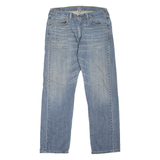 LEVI'S 505 Jeans Mens Blue Regular Straight Stone Wash W36 L32