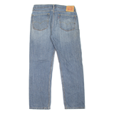 LEVI'S 505 Jeans Mens Blue Regular Straight Stone Wash W36 L32