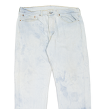 LEVI'S 505 Jeans Mens Blue Regular Straight Acid Wash W36 L32