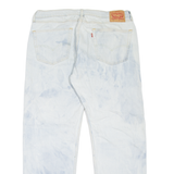 LEVI'S 505 Jeans Mens Blue Regular Straight Acid Wash W36 L32