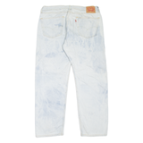 LEVI'S 505 Jeans Mens Blue Regular Straight Acid Wash W36 L32