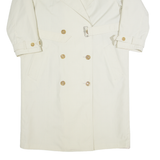 VALENTINE Womens Trench Coat Beige 90s UK 14