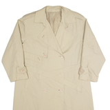 Womens Trench Coat Beige 90s UK 14