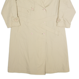 Womens Trench Coat Beige 90s UK 14