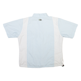 ADIDAS Short Sleeve Womens Track Jacket Blue L