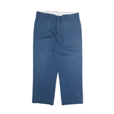 DICKIES Chino Mens Trousers Blue Regular Straight W36 L26