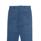 DICKIES Chino Mens Trousers Blue Regular Straight W36 L26