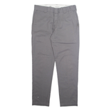 DICKIES Chino Mens Trousers Grey Slim Tapered W34 L32