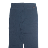 DICKIES Cargo Mens Trousers Blue Regular Straight W36 L31