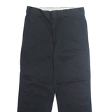 DICKIES Chino Mens Trousers Black Regular Tapered W34 L30