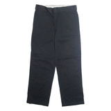 DICKIES Chino Mens Trousers Black Regular Tapered W34 L30