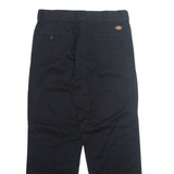 DICKIES Chino Mens Trousers Black Regular Tapered W34 L30