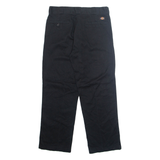 DICKIES Chino Mens Trousers Black Regular Tapered W34 L30
