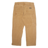 DICKIES Carpenter Cargo Mens Trousers Beige Regular Straight W38 L30