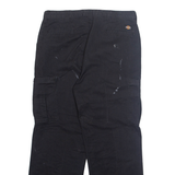 DICKIES Cargo Mens Trousers Black Regular Straight W36 L32