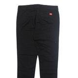 DICKIES Chino Womens Trousers Black Regular Tapered W32 L31