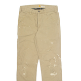 CARHARTT Cargo Mens Trousers Beige Relaxed Straight W30 L32