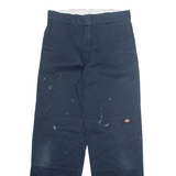 DICKIES Chino Mens Trousers Blue Loose Straight W32 L32